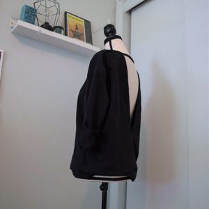 Open-Back Sweatshirt